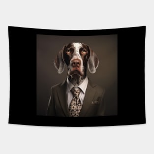 German Shorthaired Pointer Dog in Suit Tapestry