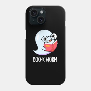 Boo-k Worm Cute Halloween Bookworm Ghost Pun Phone Case