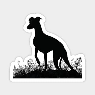 Whippet silhouette Magnet