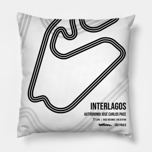 Interlagos Race Track Pillow