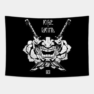 Rise x Grind Samurai shirt Tapestry