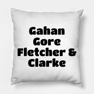 Depeche Mode Member Black Type Pillow