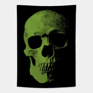 Green Skull Tapestry