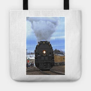 Big Boy 4014 with smoke,steam, and clouds Tote