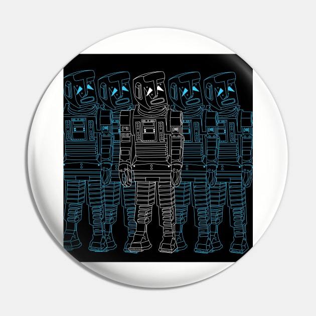 MARVIN - Marvin The Paranoid Android Pin by Stupiditee