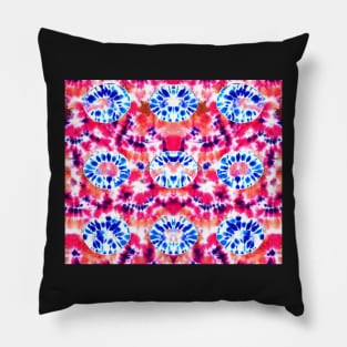 Tie Dye Aesthetic - Multicolored Eggs - Abstract Art Pillow