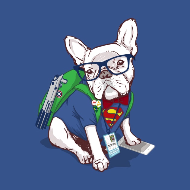 Geek Dog by flowwestprintandapparel