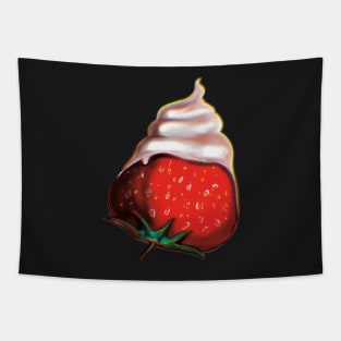 Whipped Cream Strawberry Tapestry