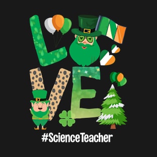 Love Science Teacher Lover Cute Science Teacher T-Shirt