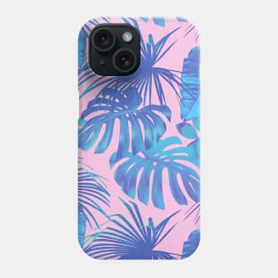 Seamless Tropical Plants Monstera Background Phone Case