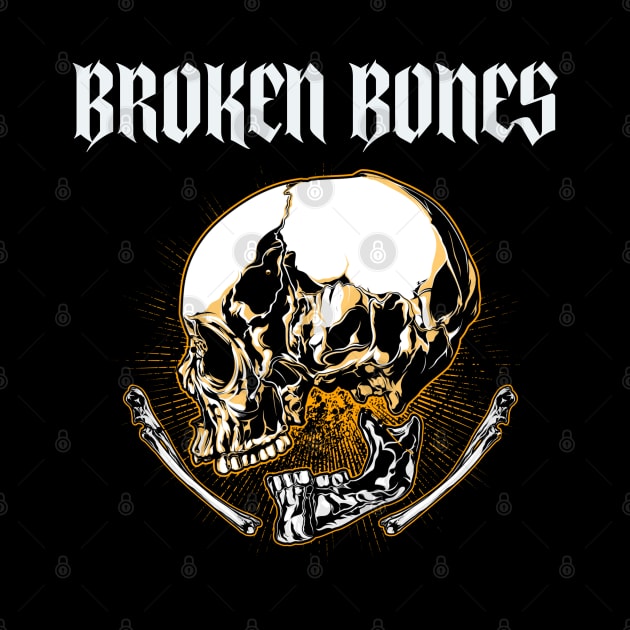 Broken Bones Skull by Sanworld