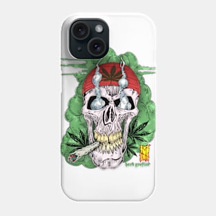 420 Hippie Skull by Hard Grafixs© Phone Case