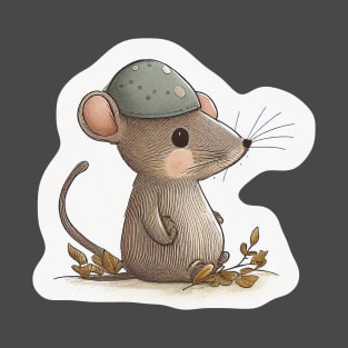 mouse with acorn helmet T-Shirt