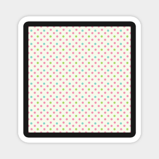 Vintage pattern with polka dots Magnet