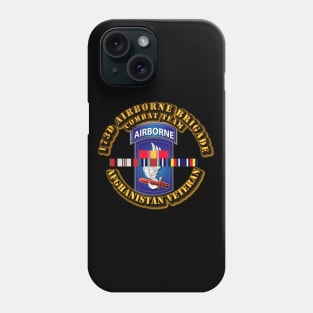 173rd Airborne Brigade w Afghan SVC Ribbons Phone Case