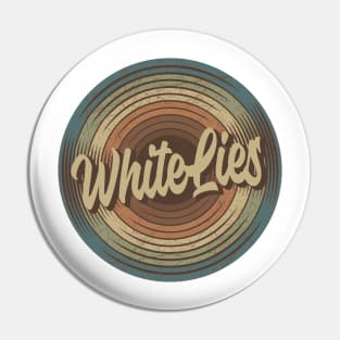 White Lies Vintage Vinyl Pin