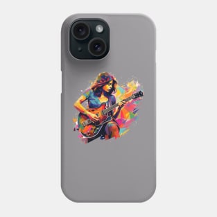 Rocker Chick Pop Art Style Music Lover Phone Case