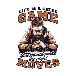 Chess Shirt | Life Is Chess Game Make Right Move T-Shirt