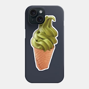 Matcha ice cream Phone Case