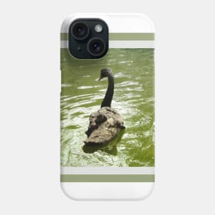 Black Swan Green Water Phone Case