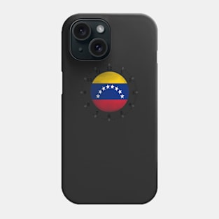 venezuelan flag clock Phone Case