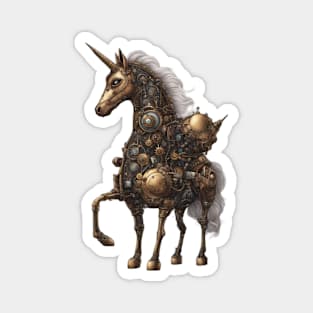 Steampunk Unicorn Magnet