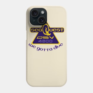 SeaQuest Show Logo with Podcast Catchphrase Phone Case