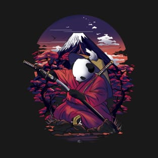 Samurai Panda Warrior T-Shirt