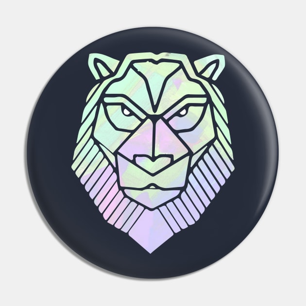 Lion Face Pin by denissmartin2020