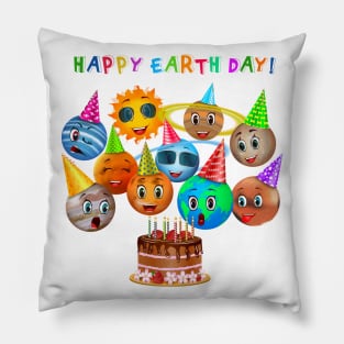 Happy earth day Pillow