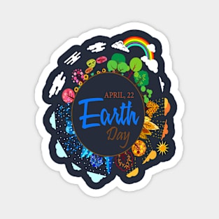 Earth Day the Four Seasons Magnet