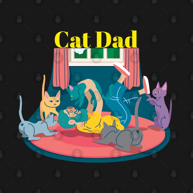 Cat Dad by Aversome