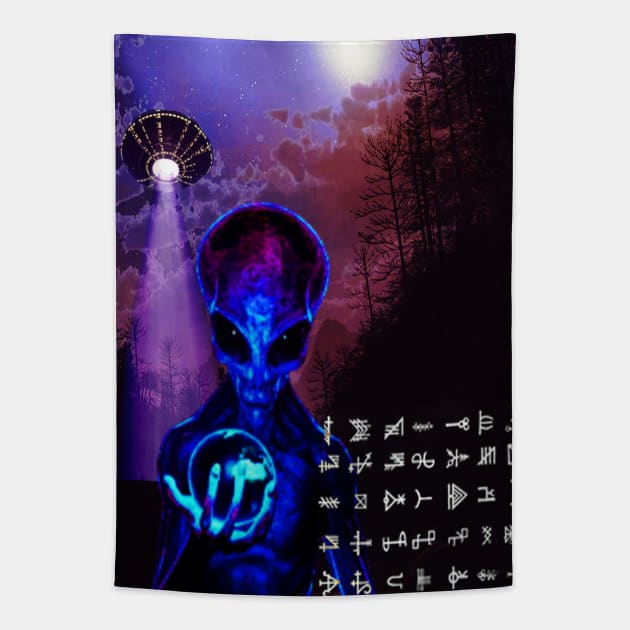 Gray Lives Antimatter Signal Tapestry by Erik Morningstar 