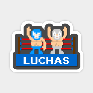 Luchas pixel art Magnet