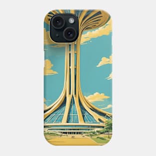 Brasilia Brazil Vintage Tourism Travel Poster Phone Case