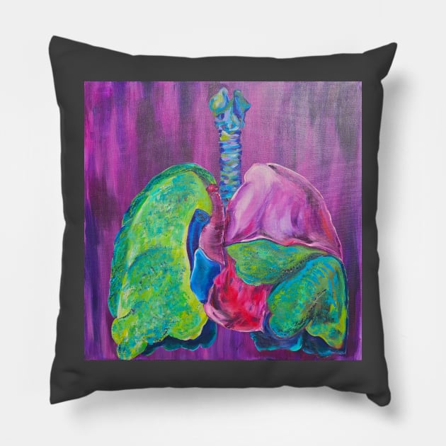 Lungs and Heart Pillow by Post Covid Art