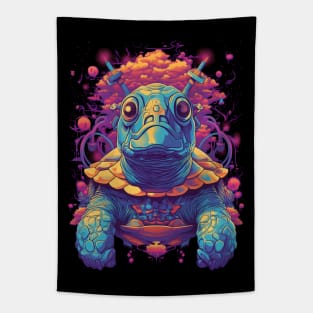 Funky DMT Turtle Tapestry