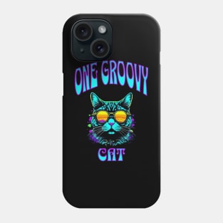 One Groovy Cat - Retro 70s Kitty Phone Case