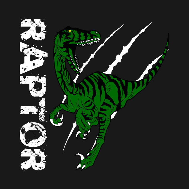 Raptor Dino Lovers Gift Idea Design Motif by Shirtjaeger