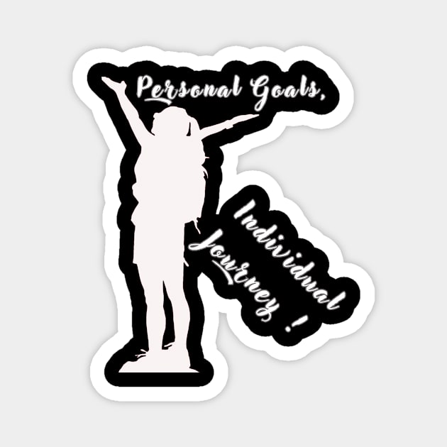 Personal Goals, Individual Journey Magnet by Skandynavia Cora