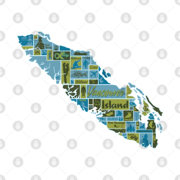 Vancouver Island: Graphical Map by Malcontent