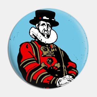 Yeoman Warder or Beefeater - Victorian Portrait Pin