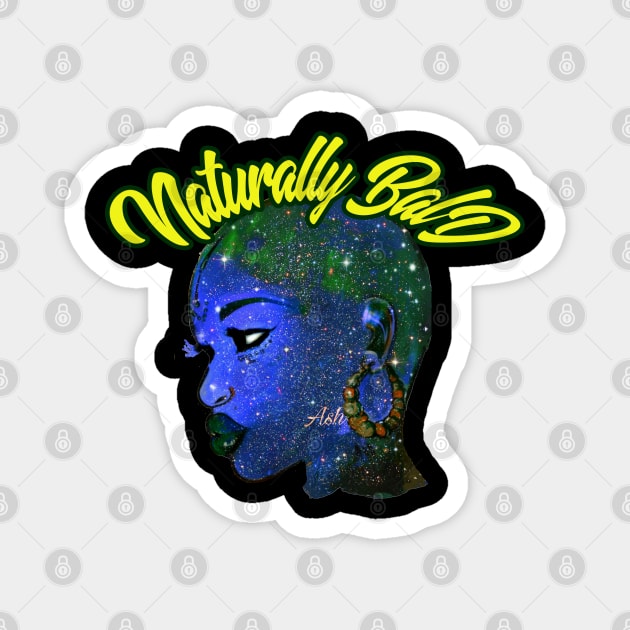 Naturally Bald & Bold Women TShirt Magnet by EllenDaisyShop