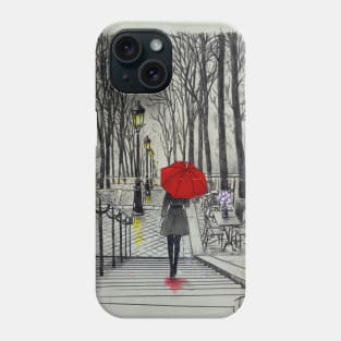 Walking Montmartre Phone Case