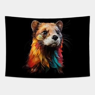 Weasel Rainbow Tapestry