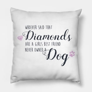 Dogs and Diamonds Pillow