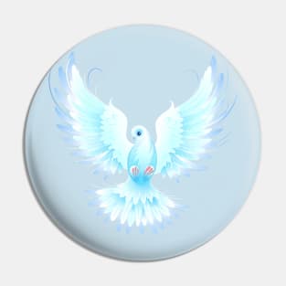 White dove ( dove of peace ) Pin