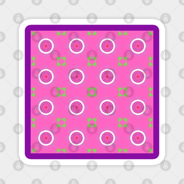 Circles Pattern in Pink Magnet by aybe7elf