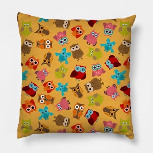 Owl Bird Pattern Pillow