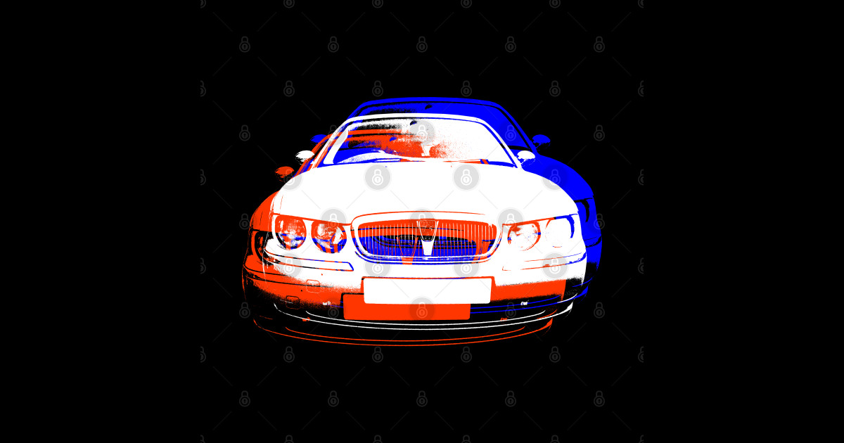 Rover 75 British classic car monoblock red white blue - Rover 75 ...